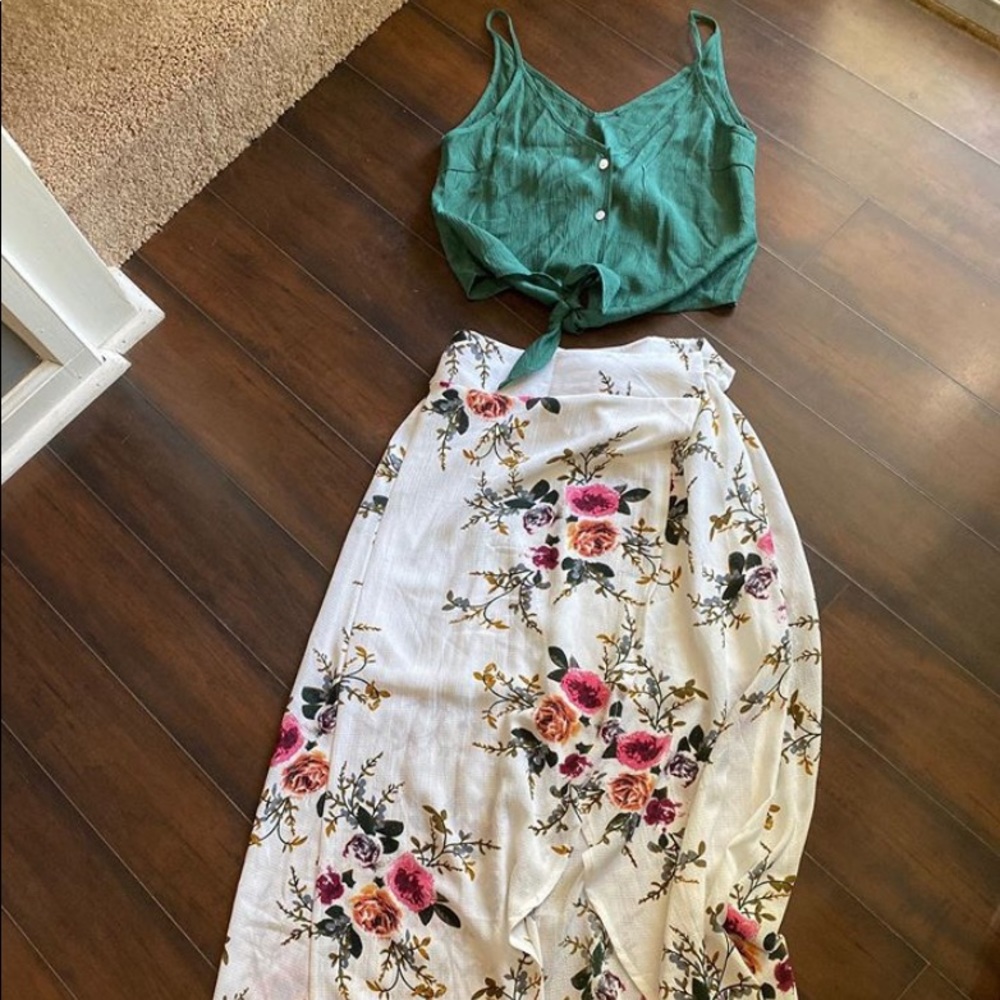 Amazon Floral Skirt and Top